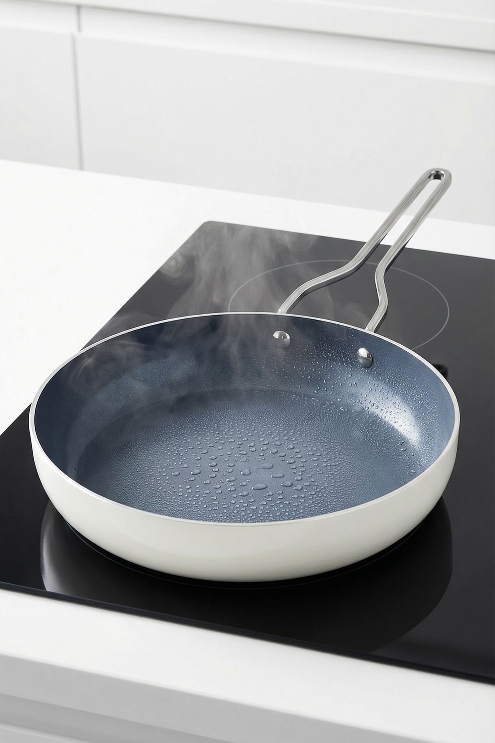 Taç Sera Feel Yanmaz Yapışmaz Seramik Tava 32 Cm / Beyaz