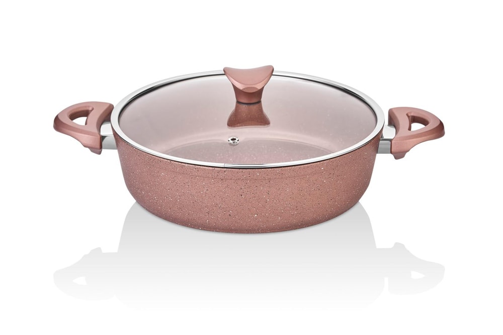 Taç Ekonomik Granit 3lü Set Rose Gold