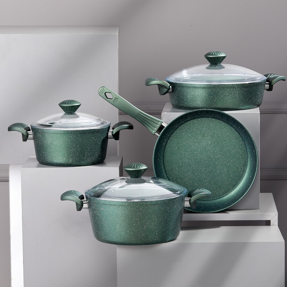 Taç MaxxCook 7 Parça Tencere Seti Haki