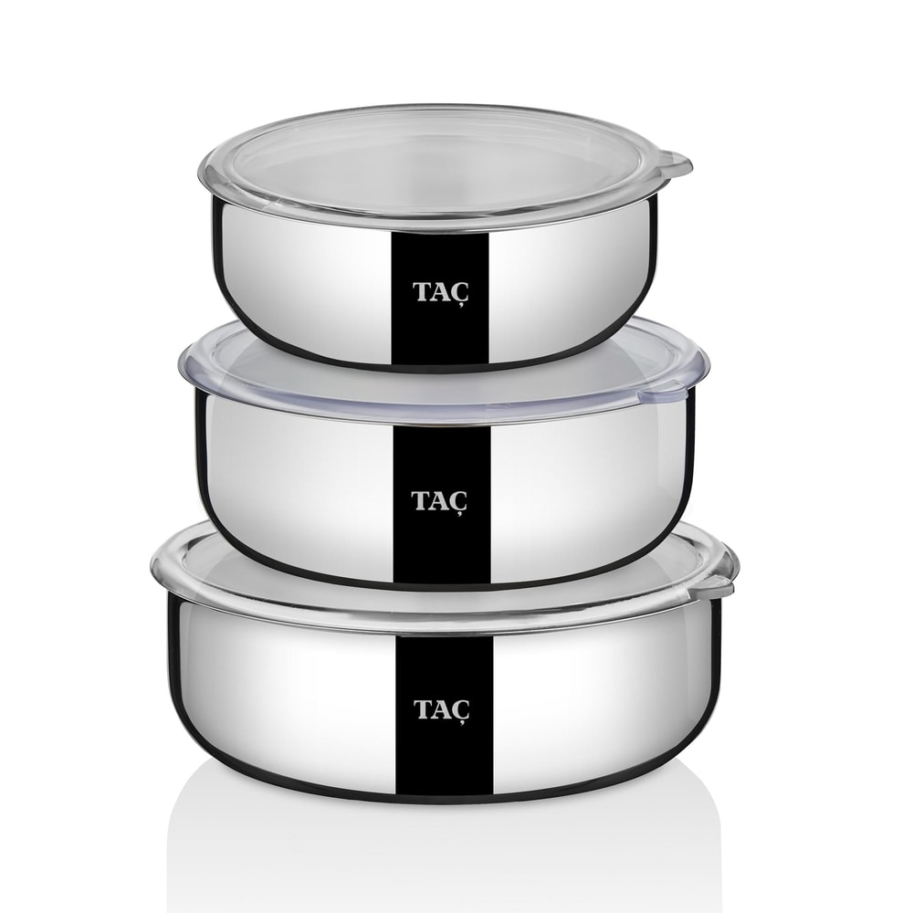 Taç TrioBox 6 Parça Çelik Saklama Kabı Seti