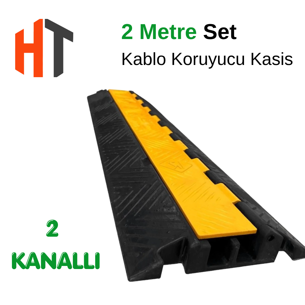 2 Kanallı Hız Kesici Seti - Kablo Koruyucu 2 metre