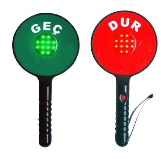 Şarjlı Dur&Geç El Levhası Ledli