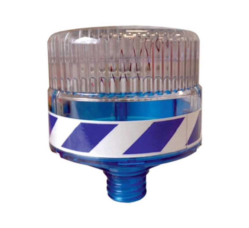 Solar Flaşörlü Uyarı Lambası (Mavi)