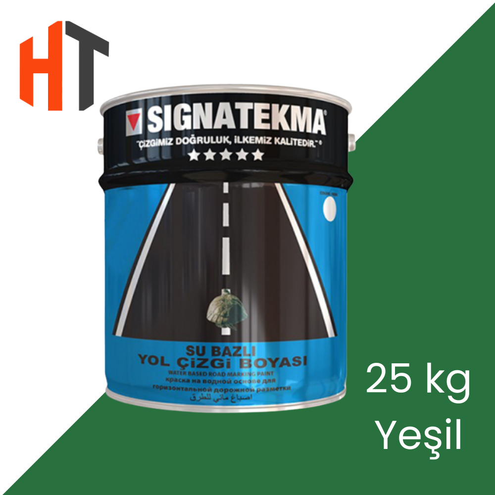 Yeşil - Su Bazlı (Hydral) Yol Çizgi Boyası 25 Kg