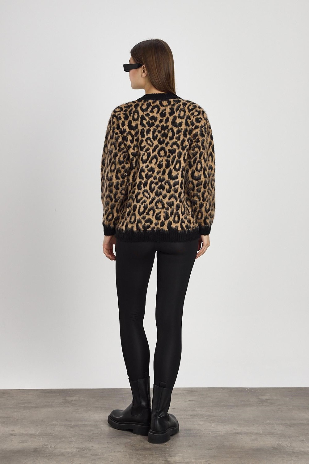 Bej Leopar Desen Kazak 6702