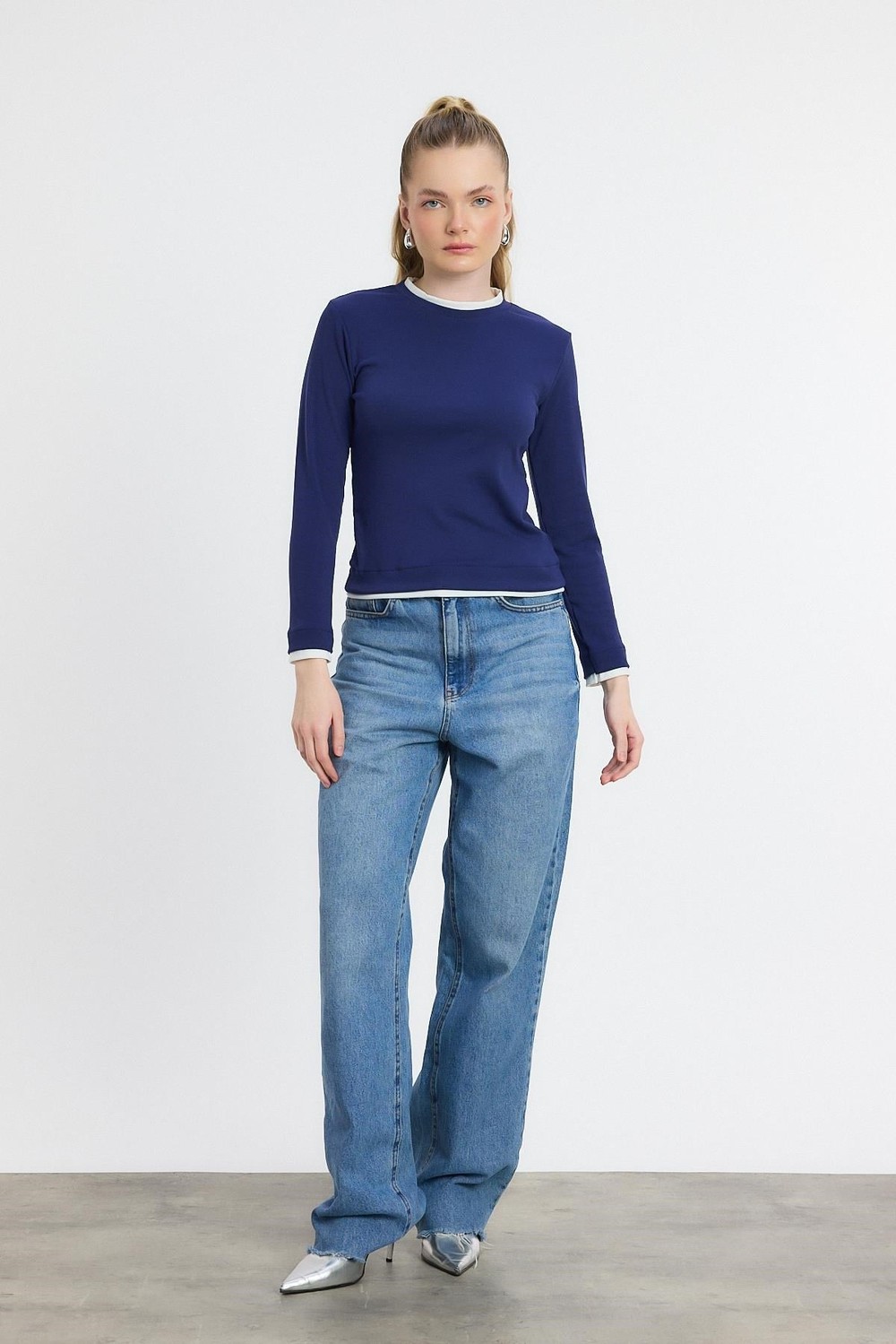 Bluz-Ribana Detay Uzun Kollu Bluz 3011 Laci -rulem