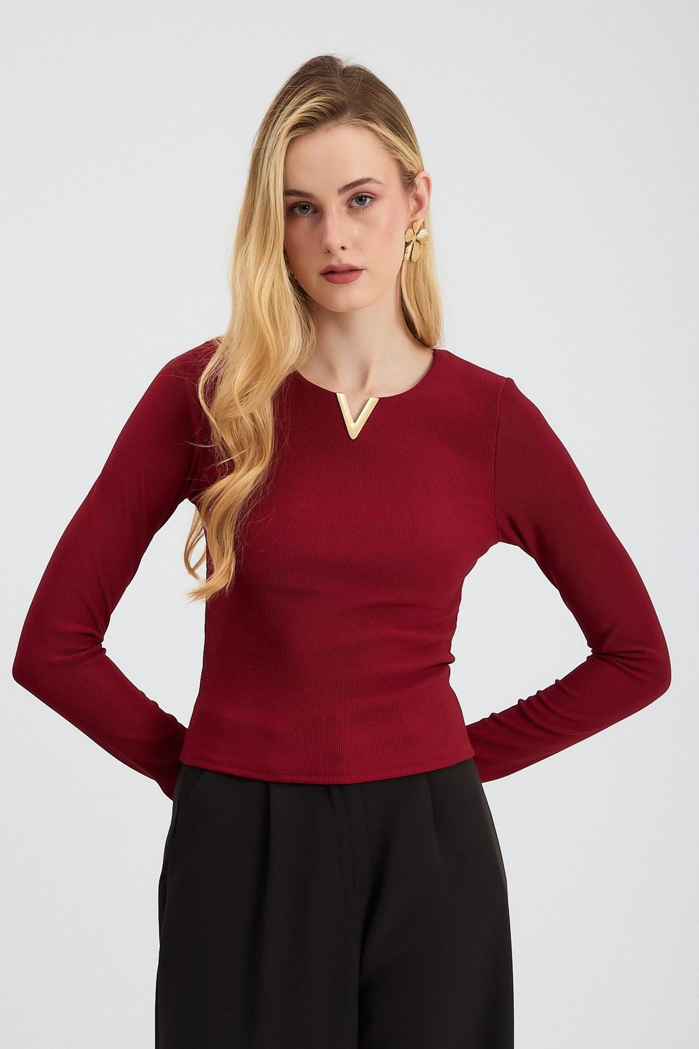 Bluz-Yaka V Demir Bluz 13084 Bordo -rulem