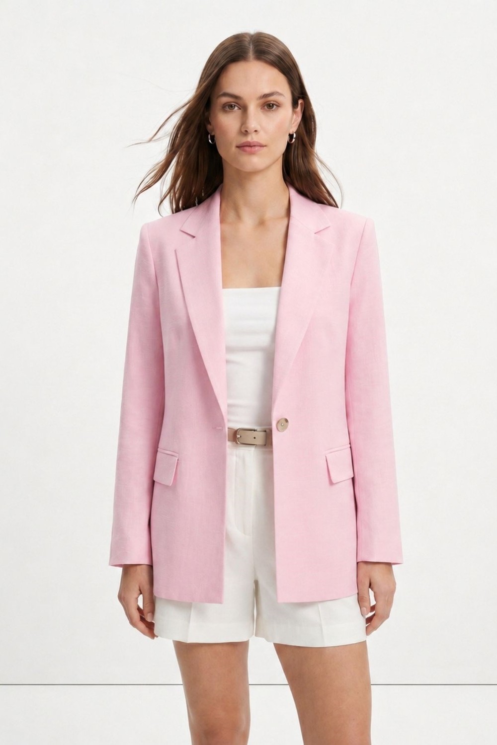 Kadın Ceket-Cep Detay Ceket 6023-3 Pembe -rulem