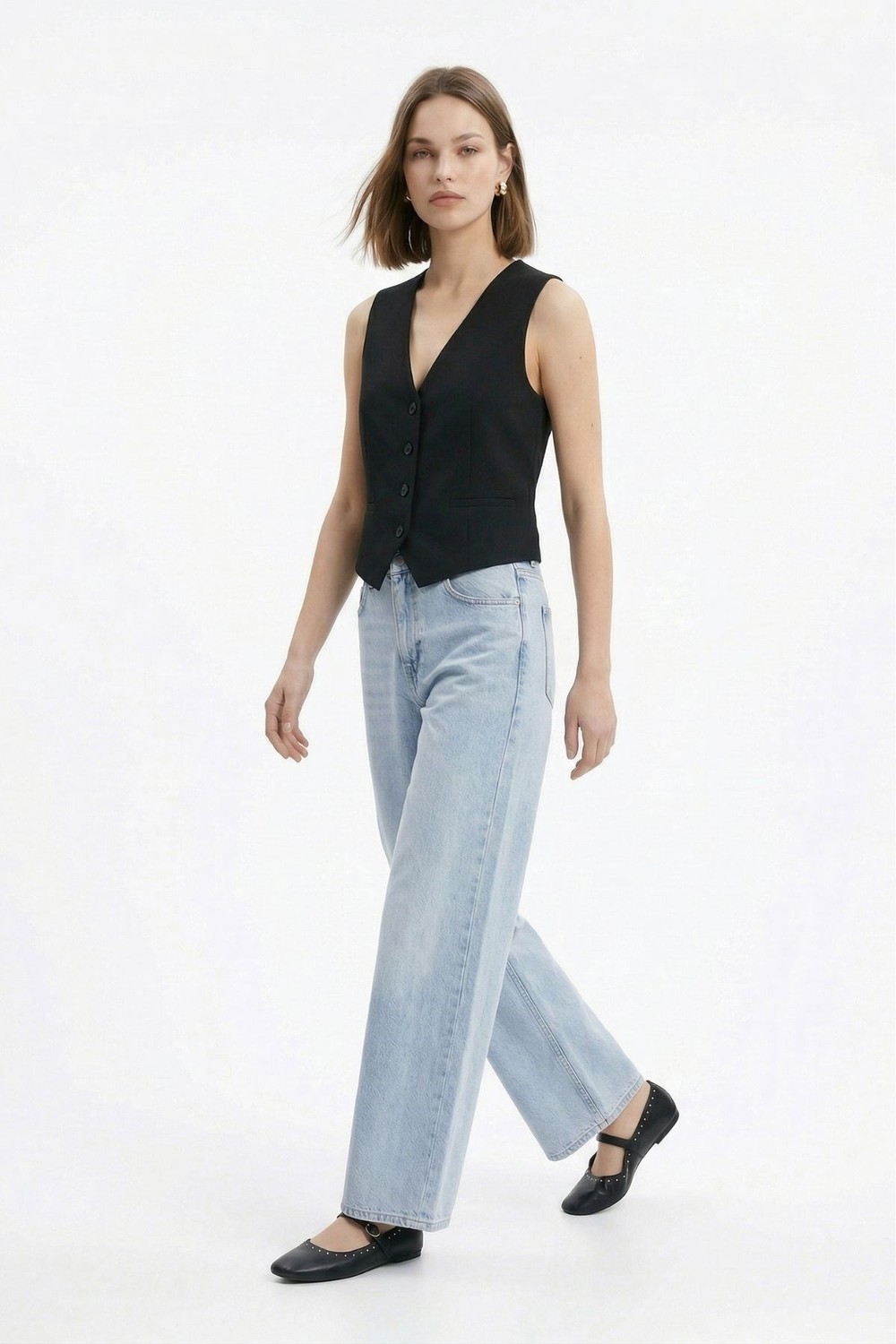 Kadın Jean Pantolon-İspanyol Paça Jean 1064 Buzkar -rulem