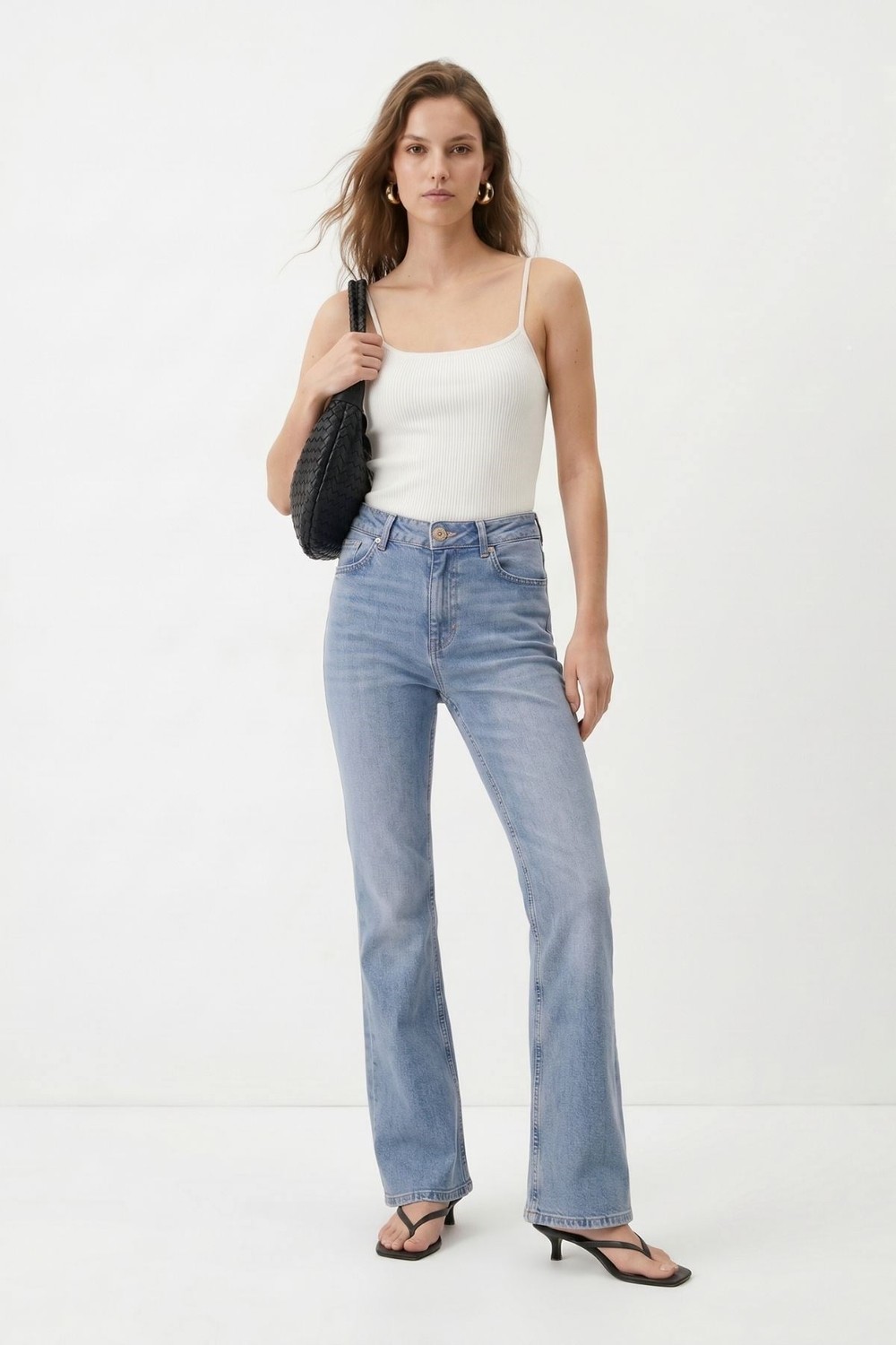 Kadın Jean Pantolon-Yüksek Bel Flare Jean 826 Buzkar -rulem