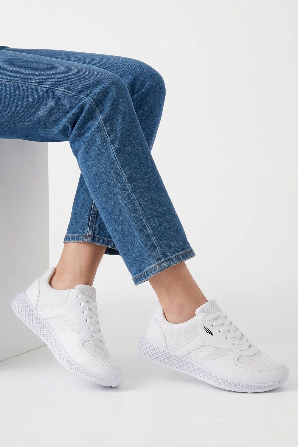 Kadın Spor Ayakkabı-Sneaker-Jack Spor Ayakkabı - 7027 Beyaz-rulem