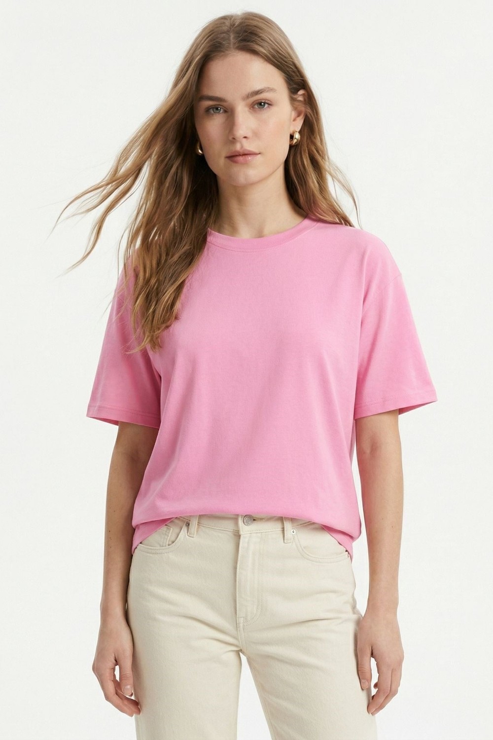 Pembe Oversize Tişört TCR-1633