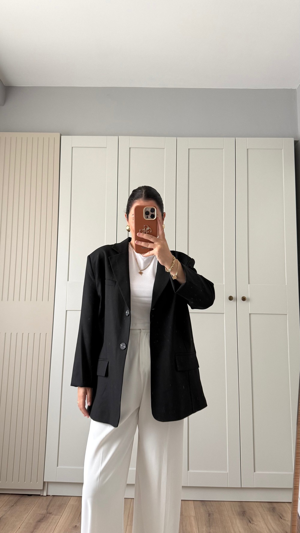 ÇİFT DÜĞMELİ BLAZER CEKET - SİYAH