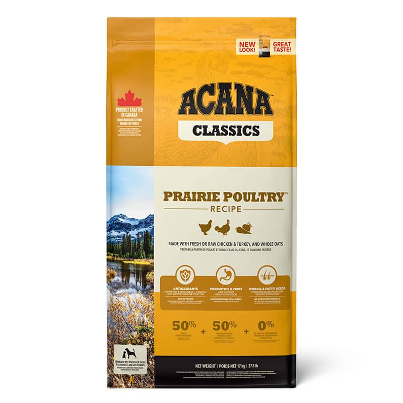 Acana Classics Prairie Poultry Tavuklu Köpek Maması 17 kg, Yetişkin Köpek Maması, Acana