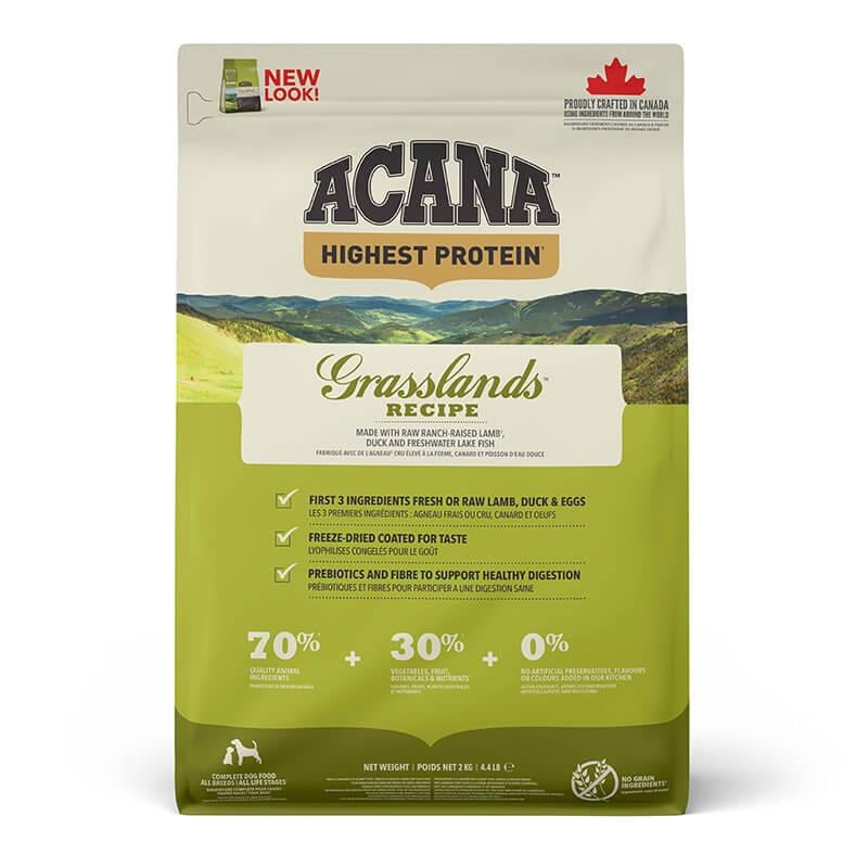 Acana Grasslands Etli Tahılsız Köpek Maması 2 Kg, Tahılsız Köpek Mamaları, Acana