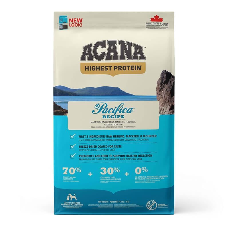 Acana Pacifica Balıklı Tahılsız Yetişkin ve Yavru Köpek Maması 11.4 Kg, Yetişkin Köpek Maması, Acana