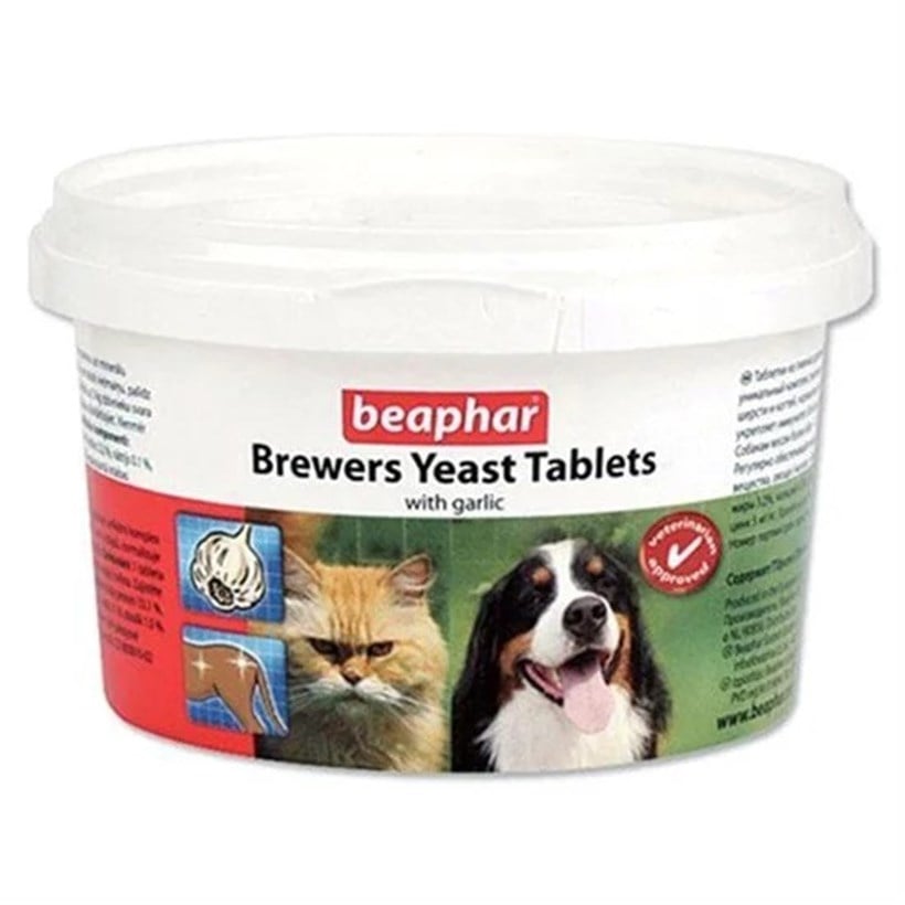 Beaphar Brewers Yeast Sarımsaklı Maya Tableti 250 Tablet, Köpek Vitaminleri, Beaphar