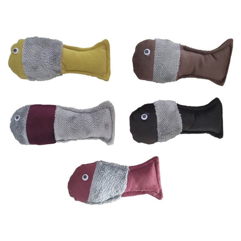 Bedspet Balık Şekilli Peluş Sesli Köpek Oyuncağı 19 cm, Kumaş ve Peluş Oyuncaklar, Bedspet