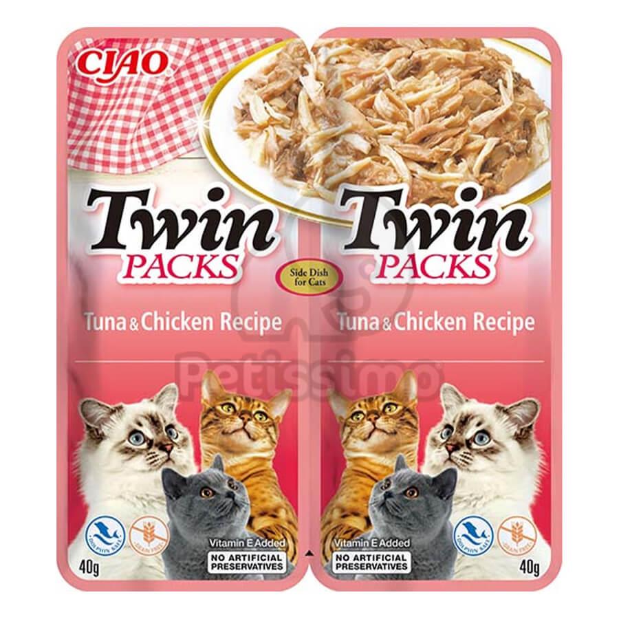 Ciao Inaba Twin Packs Ton Balıklı ve Tavuklu Kedi Çorbası 2 x 40 G, , Ciao