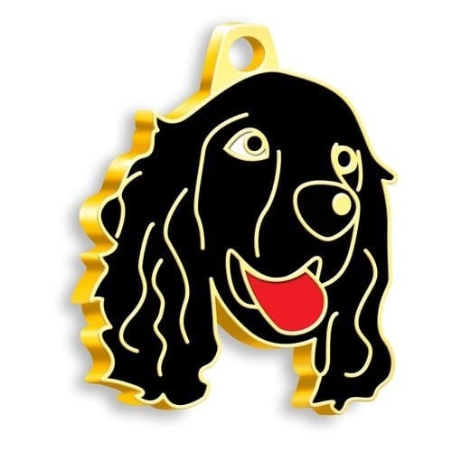 Dalis Altın Kaplama Futbol Topu Desenli Künye - Beşiktaş, Köpek Künyesi, Dalis