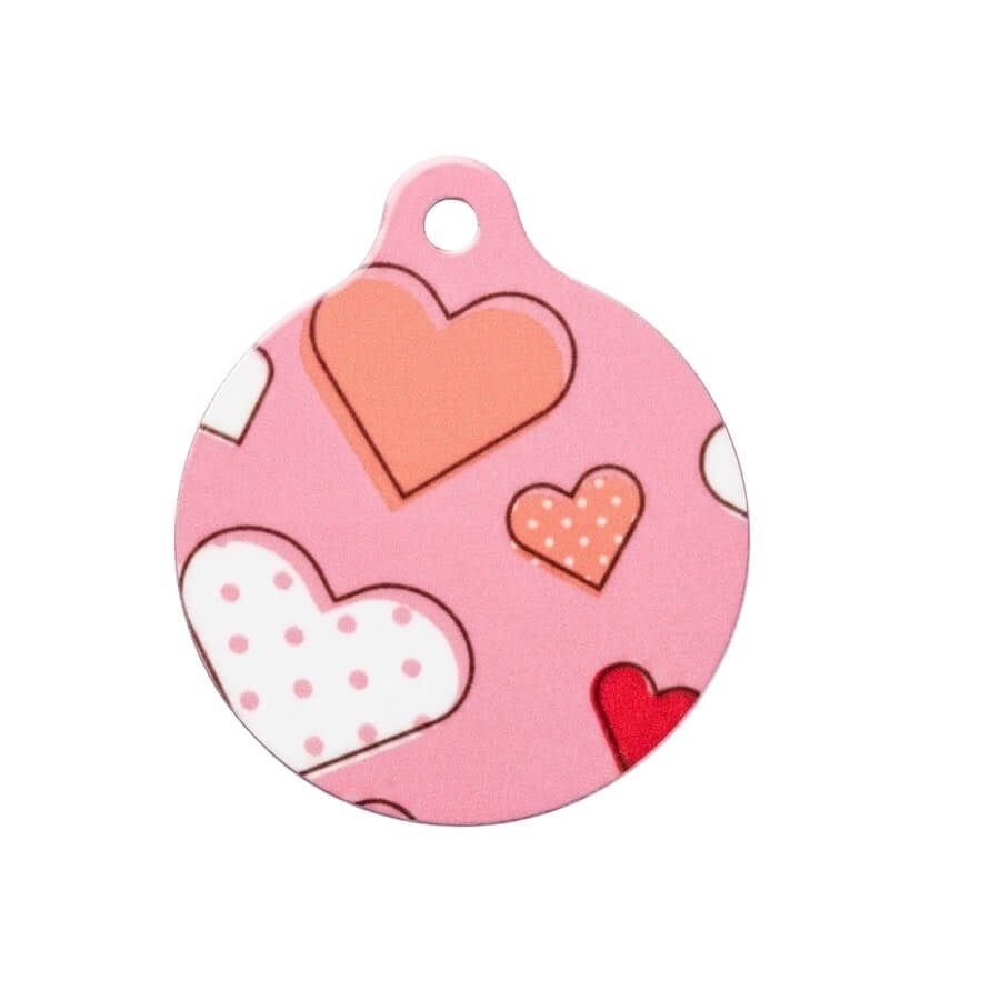 Dalis Pet Tag Mineli Seri Küçük Pati Desenli Künye Siyah, Kedi Künyesi, Dalis
