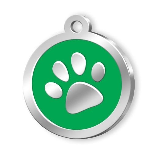 Dalis Pet Tag Mineli Seri Pati Desenli Künye Yeşil, KATEGORİSİZ, Dalis