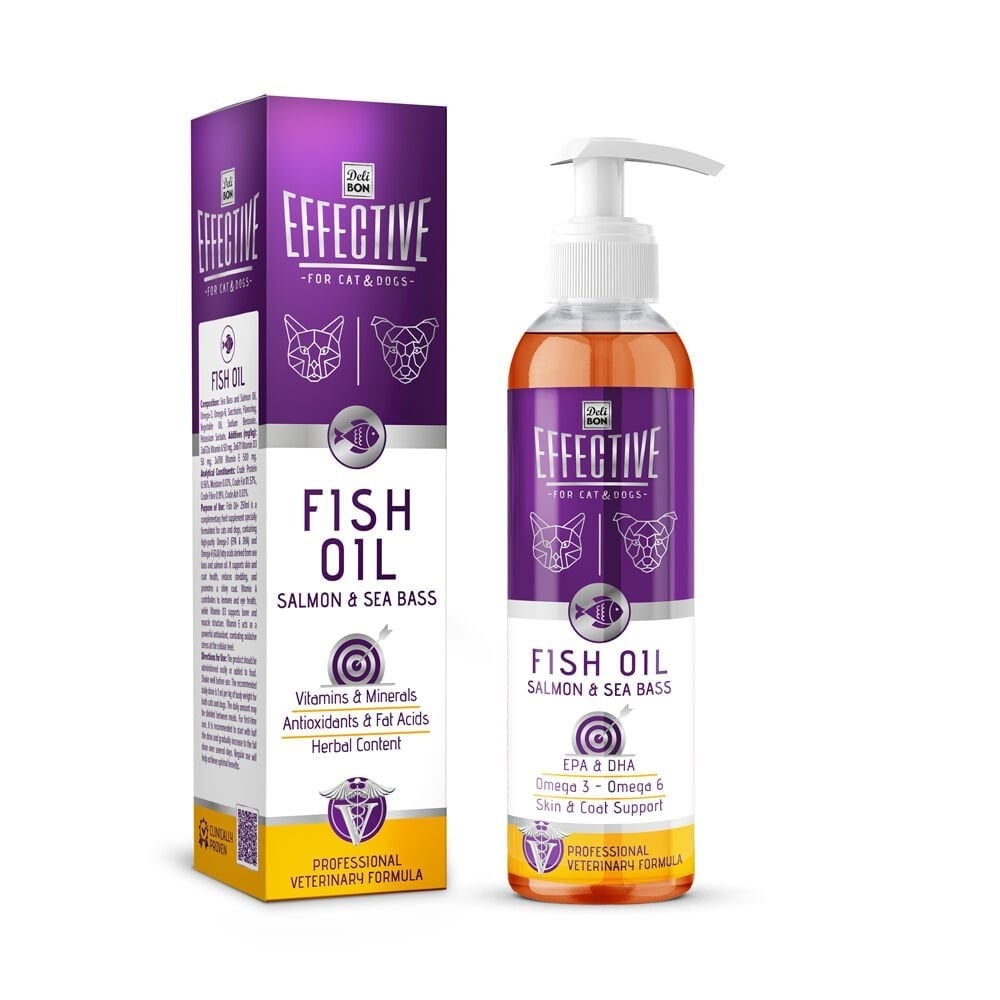 Delibon Kedi ve Köpek Somon Yağı 250ml, KATEGORİSİZ, Delibon