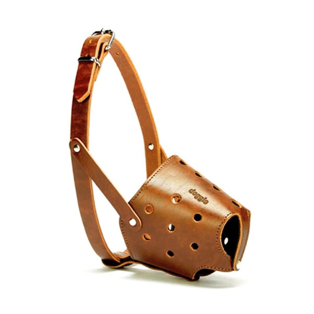 Doggie Deri Köpek Ağızlığı XLarge Karamel
