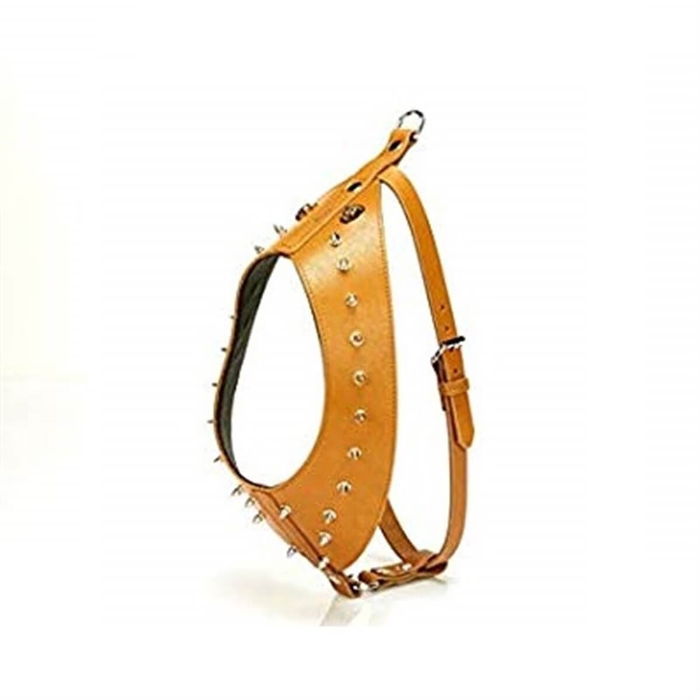 Doggie Gladyatör Dikenli Göğüs Tasması Camel 45x75 cm