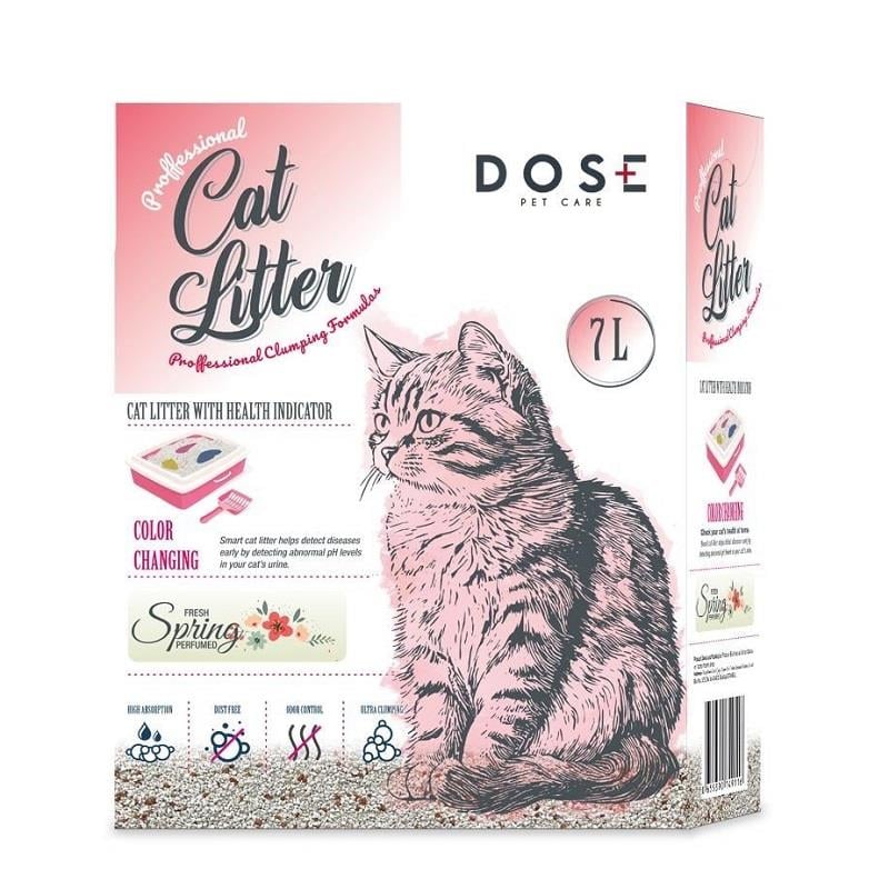 Dose Erken Teşhis Kumu Kedi Kumu 7 Lt, Bentonit Kedi Kumu, Dose