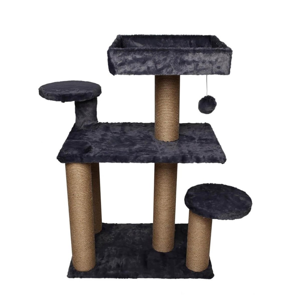 Dubex 56x83x91 cm Kedi Oyun Evi ve Tırmalama Platformu Gri, Kedi Tırmalamaları, Dubex
