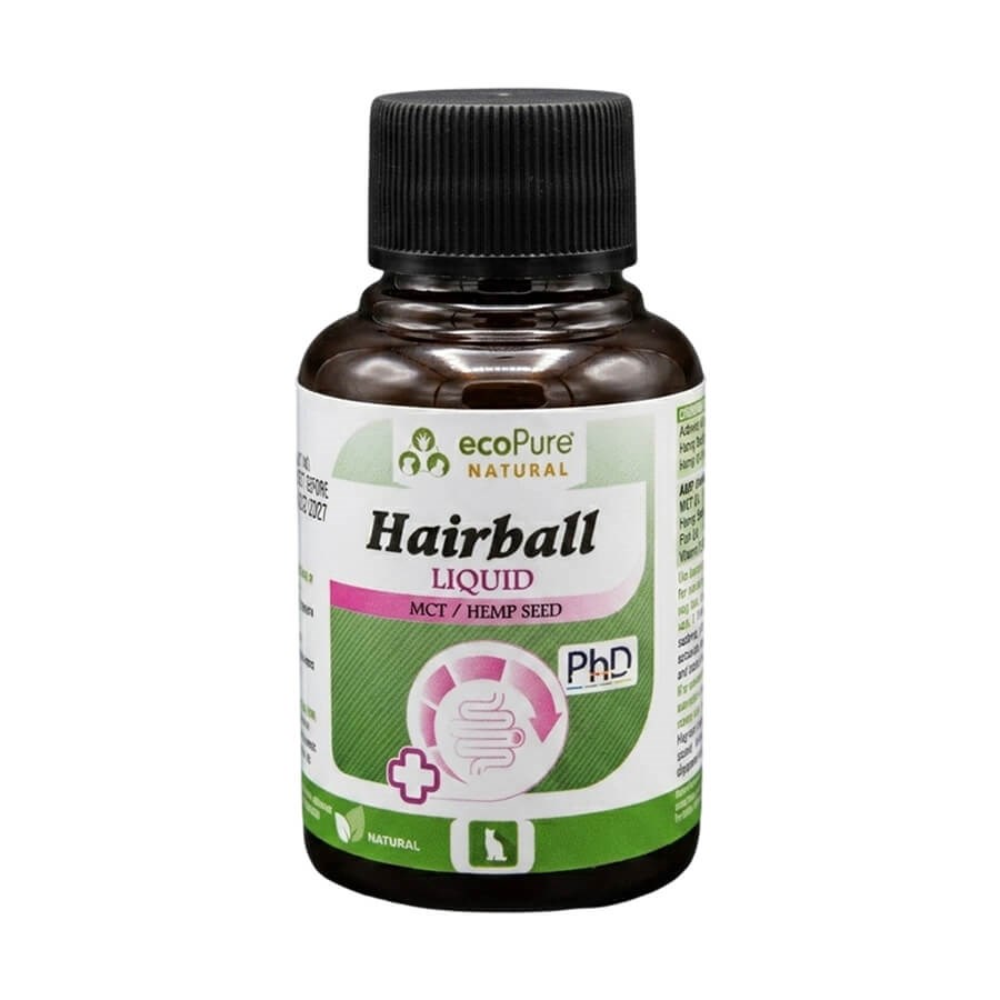 EcoPure Hairball Kediler İçin Tüy Yumağı Giderici Destek 50 Ml, KATEGORİSİZ, EcoPure
