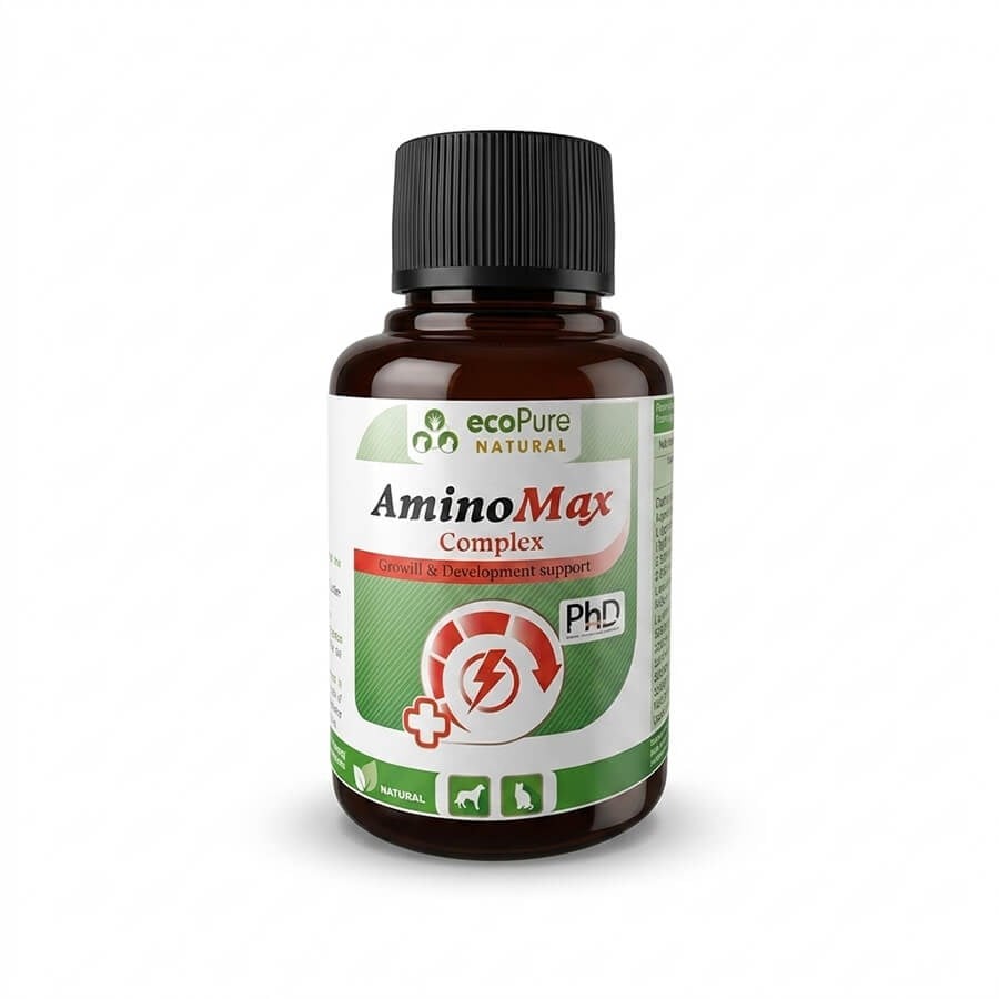 EcoPure Kedi ve Köpekler İçin Aminoasit Desteği 40 Ml, Köpek Vitaminleri, EcoPure