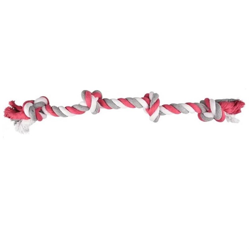 Flamingo 4 Dügümlü Diş İpi Köpek Oyuncağı 60 cm, KATEGORİSİZ, Flamingo
