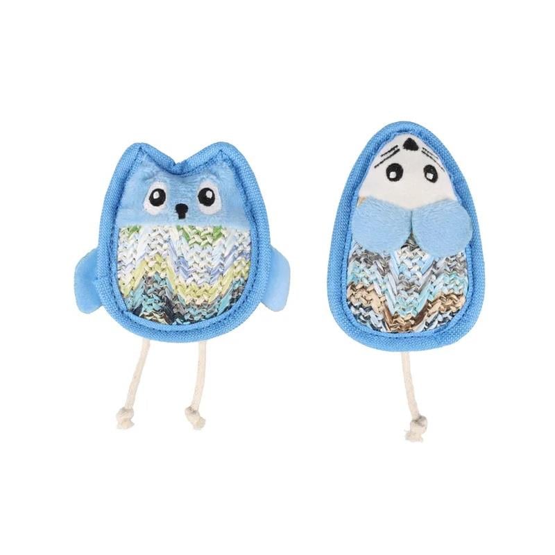 Flamingo Kagra Canipli  Mini Peluş Fare-Baykuş Oyuncak, Kedi Oyuncağı Fare, Flamingo