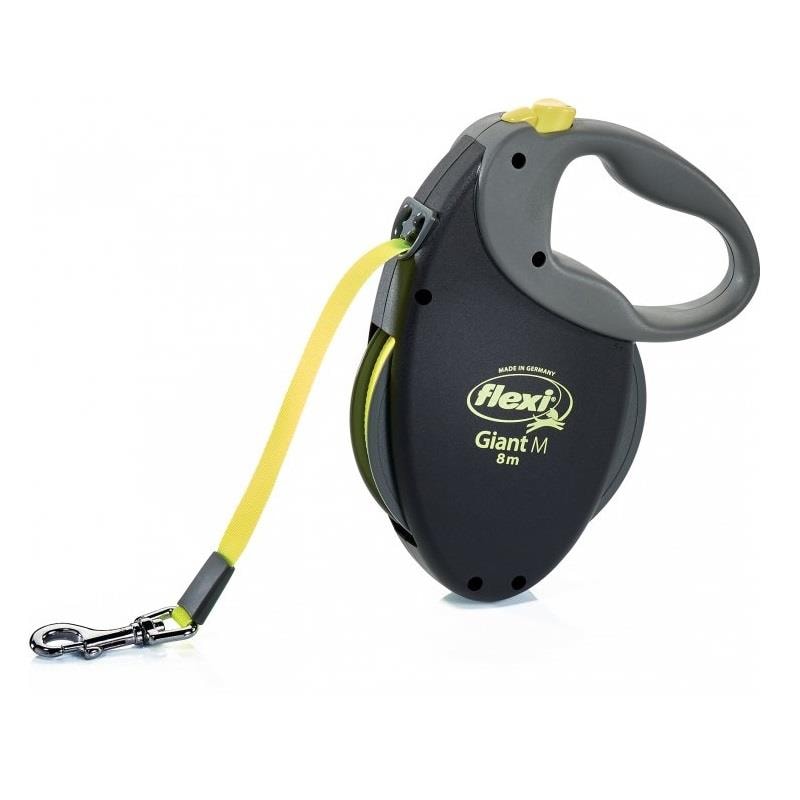 Flexi Giant Neon Köpek Gezdirme Tasması 8 Mt Medium, Otomatik Köpek Tasması, Flexi