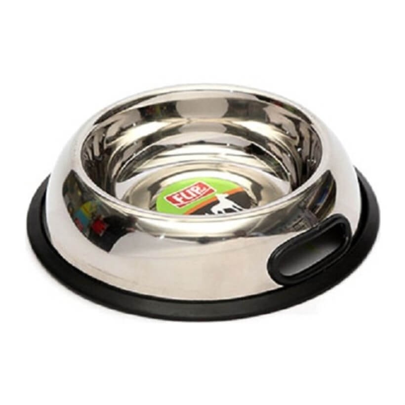 Flip Kenar Tutmalı Çelik Mama Kabı 16 Oz