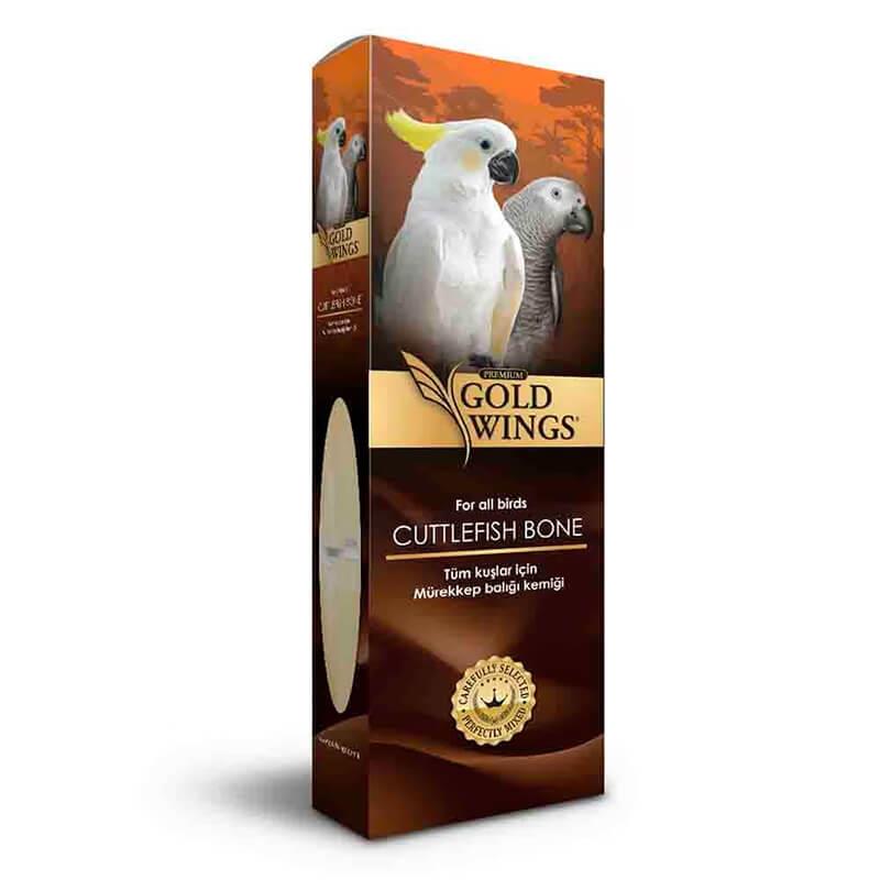 Gold Wings Premium Mürekkep Balığı Kemiği Gaga Taşı Büyük Boy, Gaga Taşı, Gold Wings