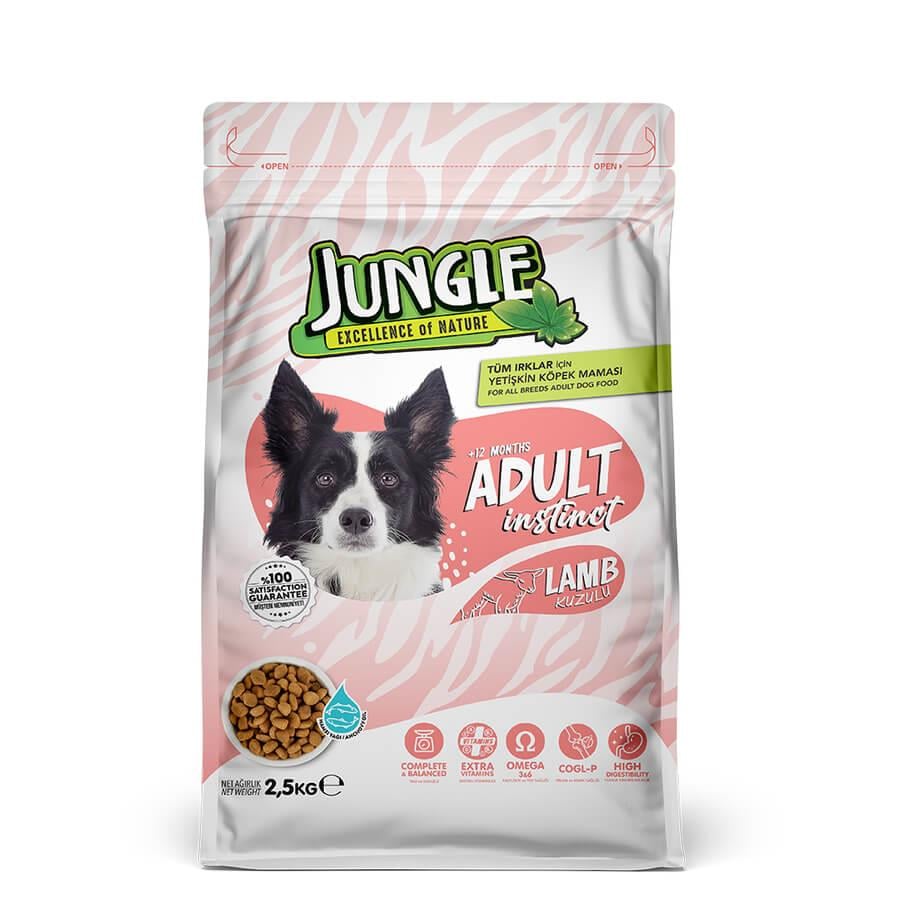 Jungle Kuzu Etli Yetişkin Köpek Maması 2,5 Kg, Yetişkin Köpek Maması, Jungle