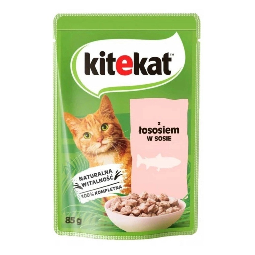 Kitekat Gravy Sos İçinde Somonlu Yetişkin Kedi Konservesi 85gr, KATEGORİSİZ, Kitekat