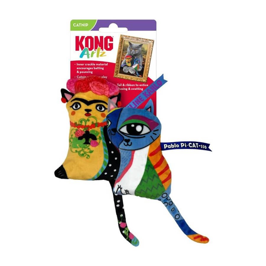KONG Artz Kahlo / Picasso Catnipli Kedi Oyuncağı 2'Li, KATEGORİSİZ, Kong