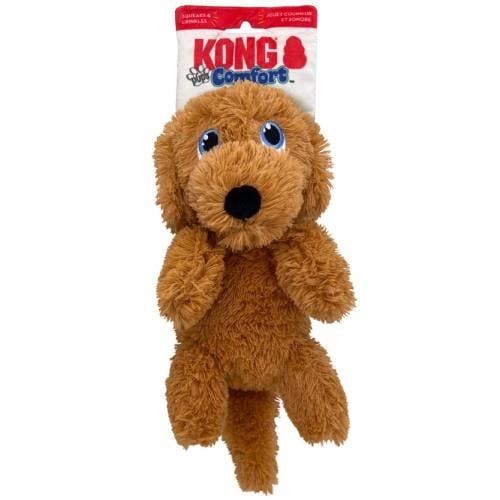 KONG Comfort Pups Goldie Köpek Şeklinde Peluş Köpek Oyuncağı M, Kumaş ve Peluş Oyuncaklar, Kong