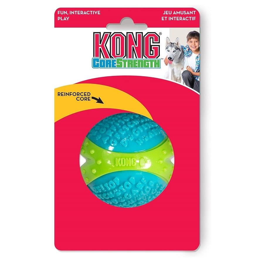 Kong Core Strength  Köpek Çiğneme Topu Medium, Köpek Ödül ve Oyun Topu, Kong