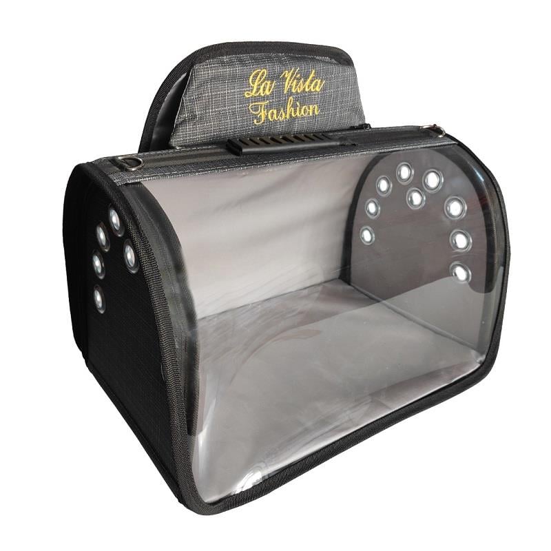 Lavista Jumbo Tomris Şeffaf Kedi Köpek Sırt Taşıma Çantası Gri, Köpek Taşıma Çantaları, Lavista