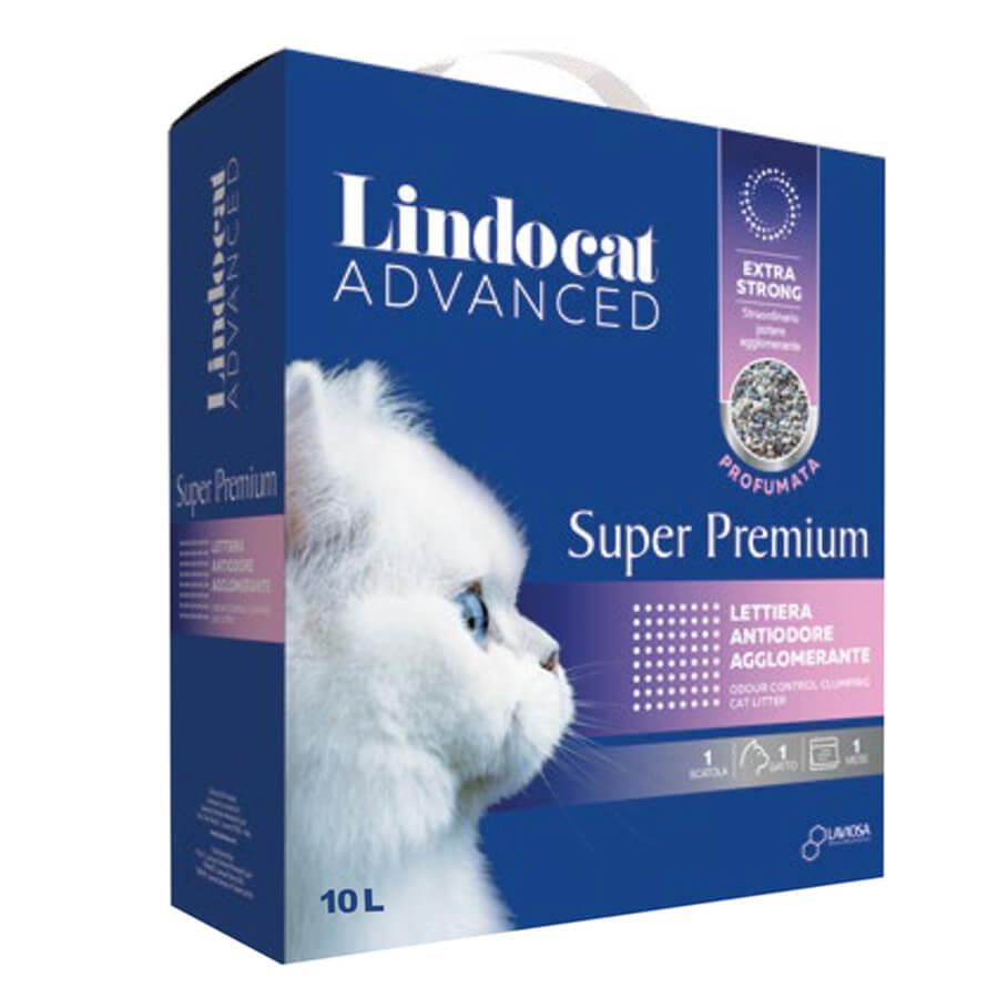 Lindocat Advanced Super Premium Extra Güçlü Topaklanan Pudra Kokulu Kedi Kumu 10L, KATEGORİSİZ, Lindo Cat