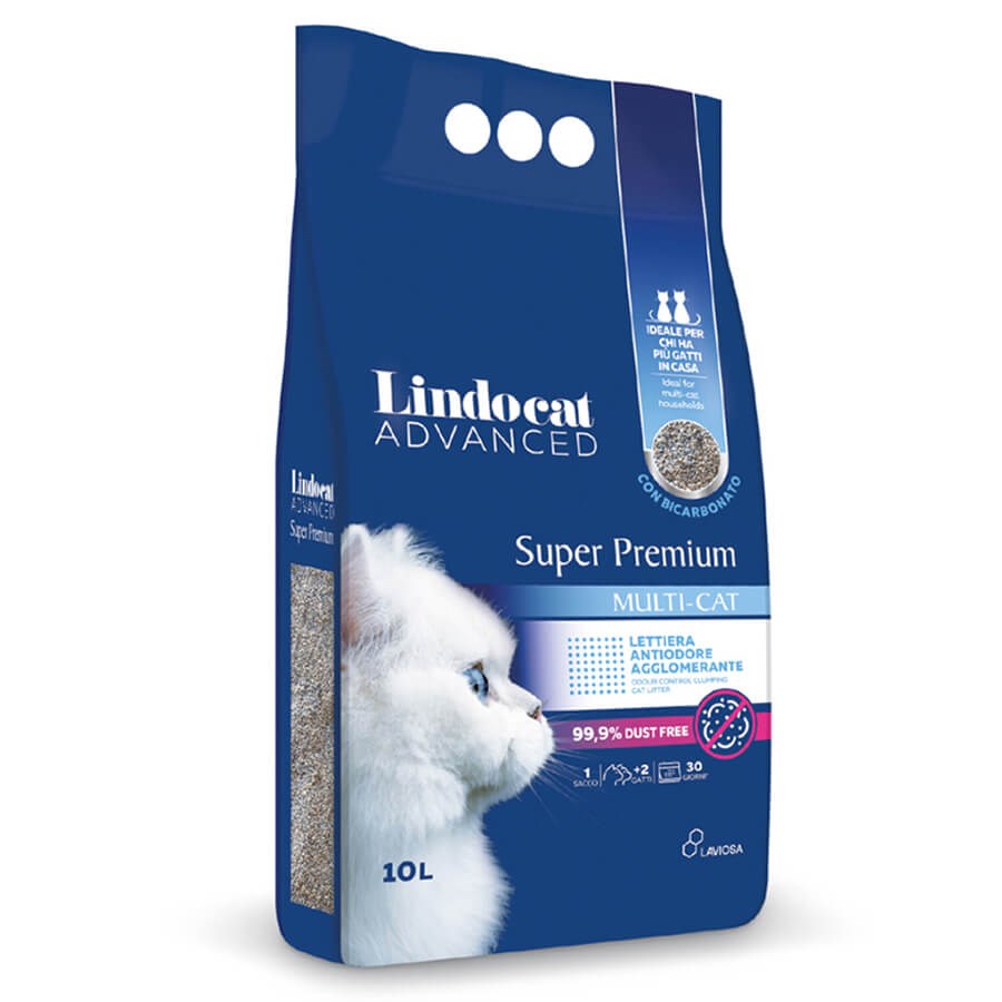 Lindocat Multicat Bikarbonatlı Koku Önleyici Extra Güçlü Topaklanan Kedi Kumu 10 Lt, KATEGORİSİZ, Lindo Cat