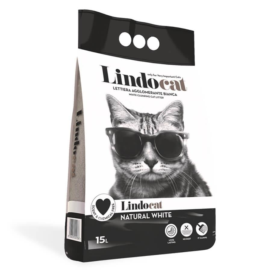 Lindocat Natural Kalın Taneli Kokusuz Topaklanan Kedi Kumu 10L, KATEGORİSİZ, Lindo Cat