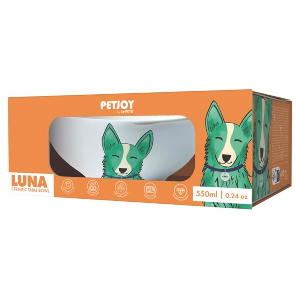 M-Pets Luna Seramik Mama Kabı 550 Ml, Seramik Mama ve Su Kabı, M-Pets