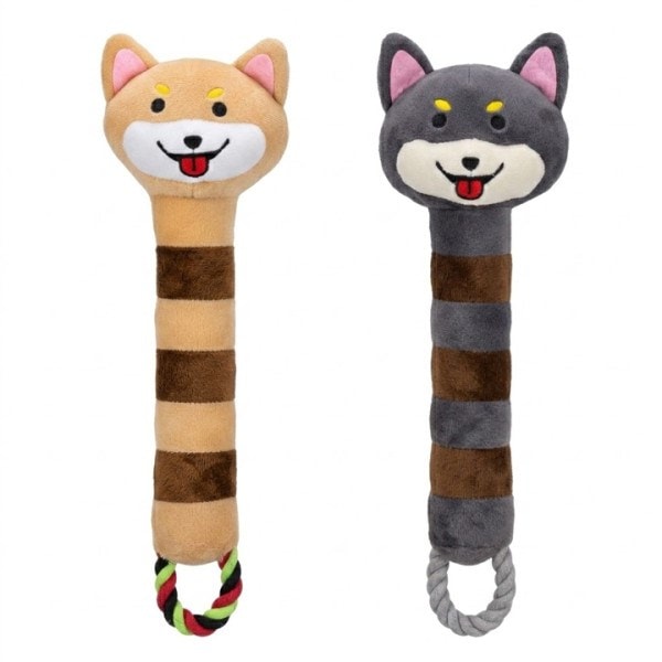 MerkoPets İpli Uzun Sesli Peluş Köpek Oyuncağı 10x34cm, Kumaş ve Peluş Oyuncaklar, MerkoPets