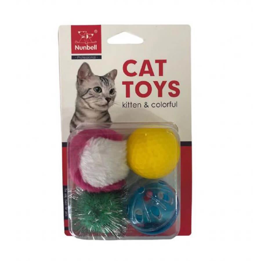 Nunbell Kedi Oyuncağ 4 Parça, KATEGORİSİZ, Nunbell